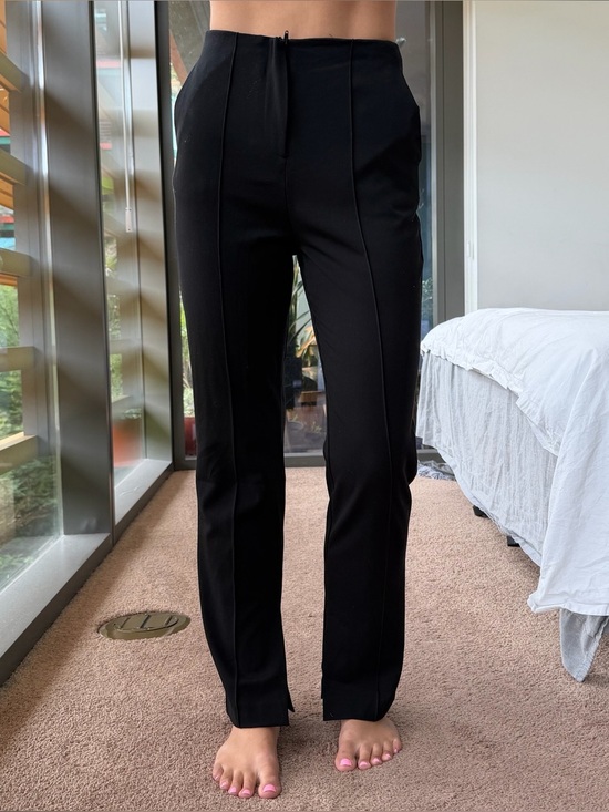 Pants - Topshop Black Business Casual Pants With Side Slit